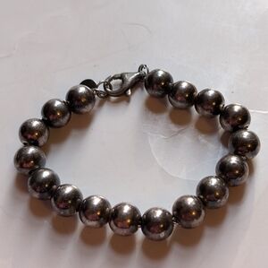 Beautiful Vintage Sterling Silver Ball Bead Bracelet